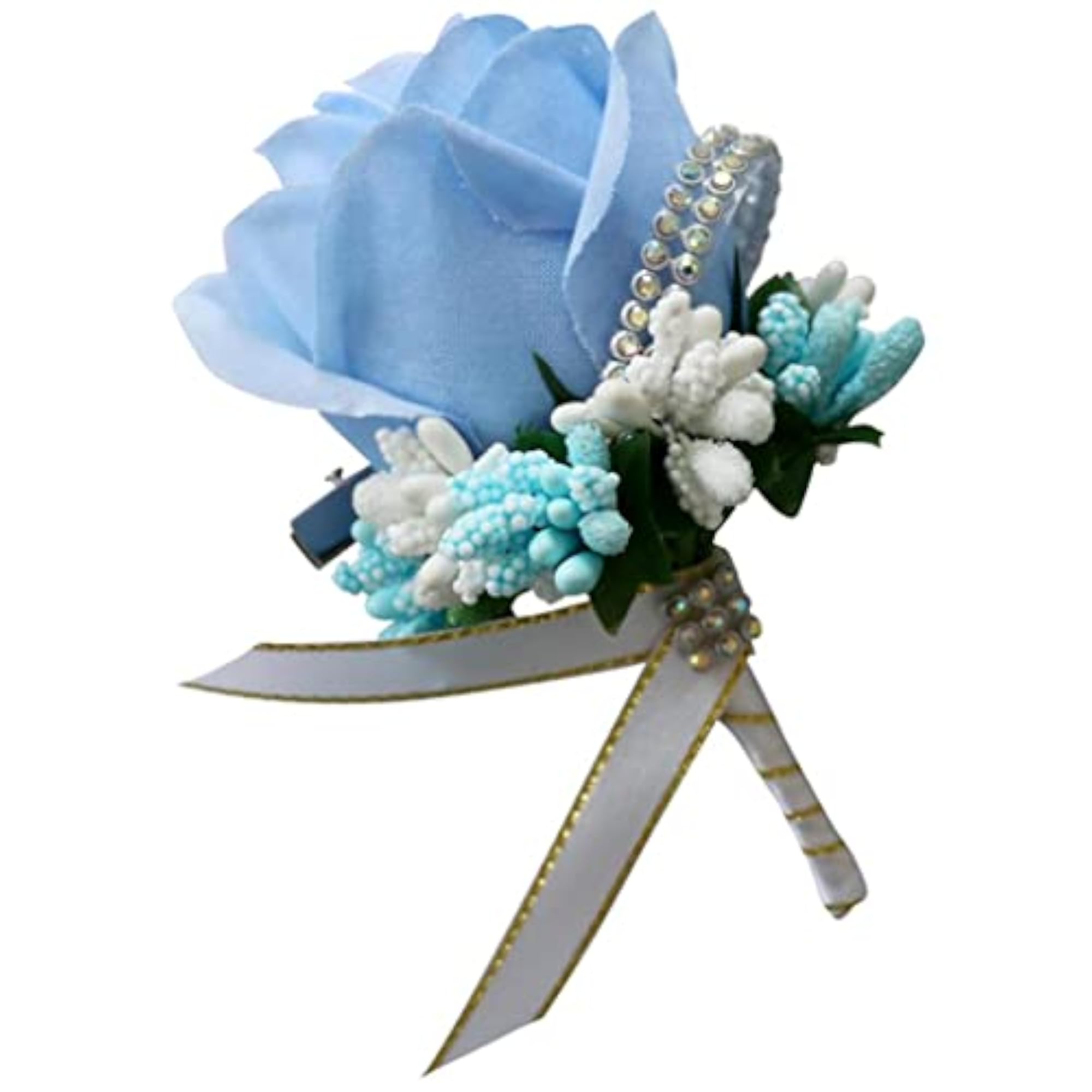 3x Stimulation Rose Flower Brooch Pin for Weddings